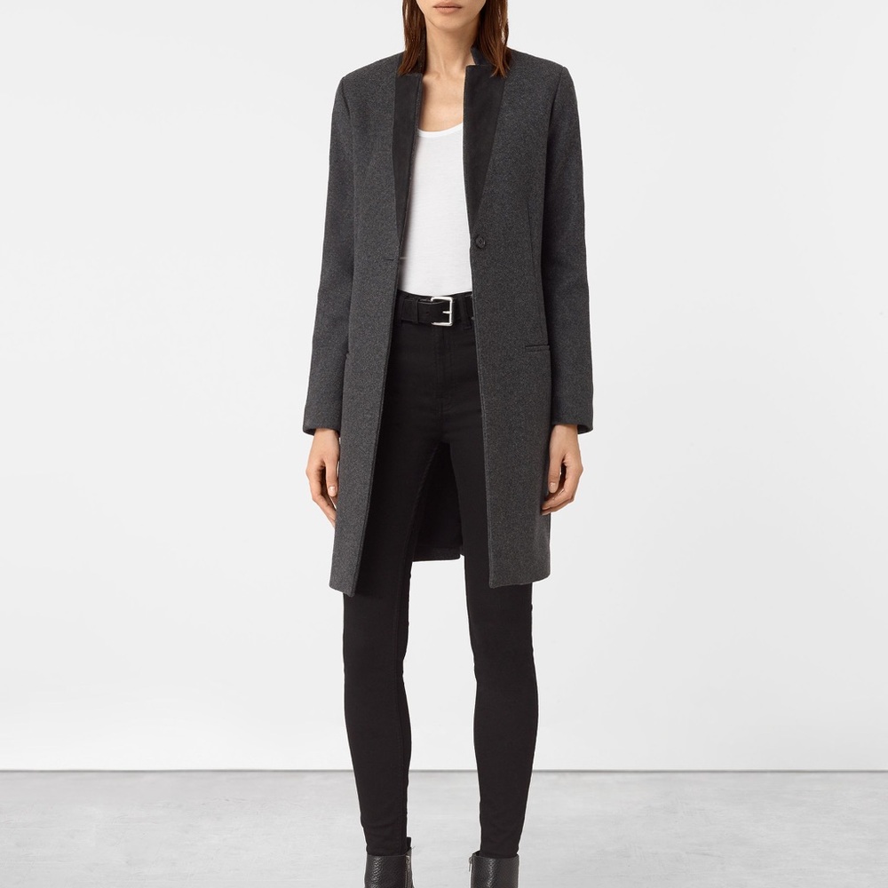 All Saints Leni wool coat